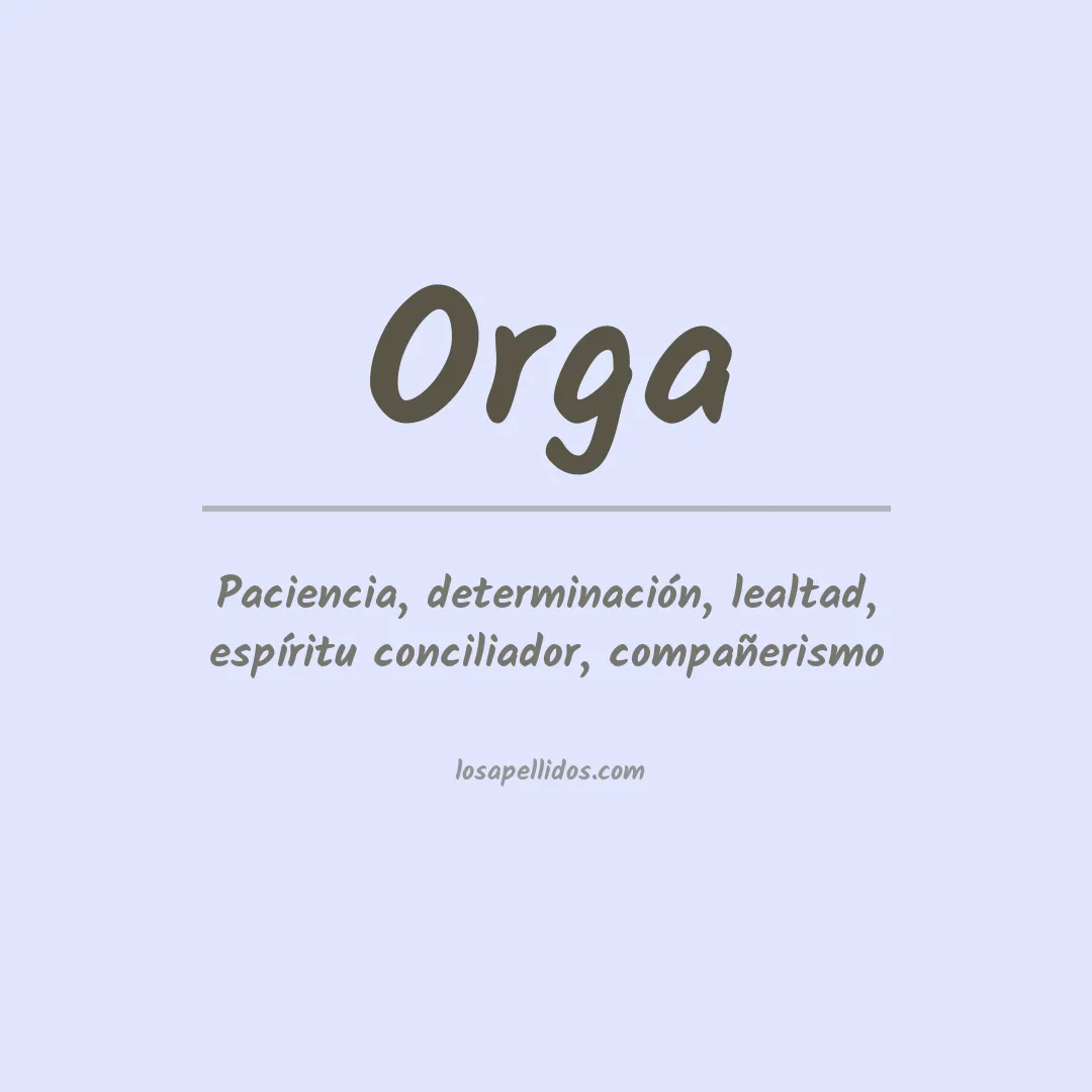 Apellido Orga