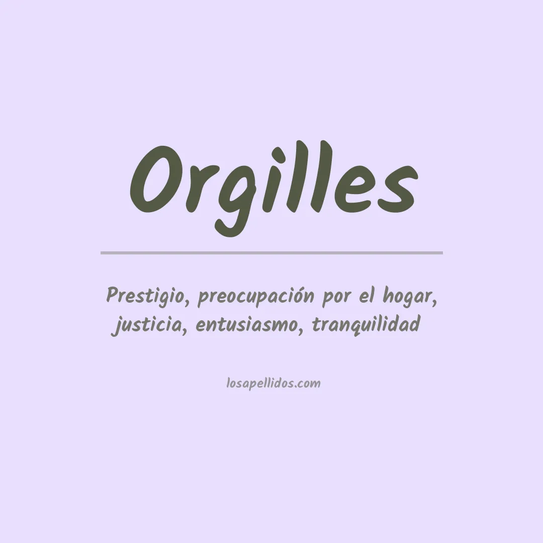Apellido Orgilles