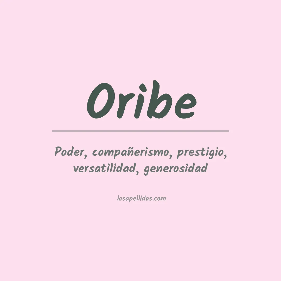 Apellido Oribe