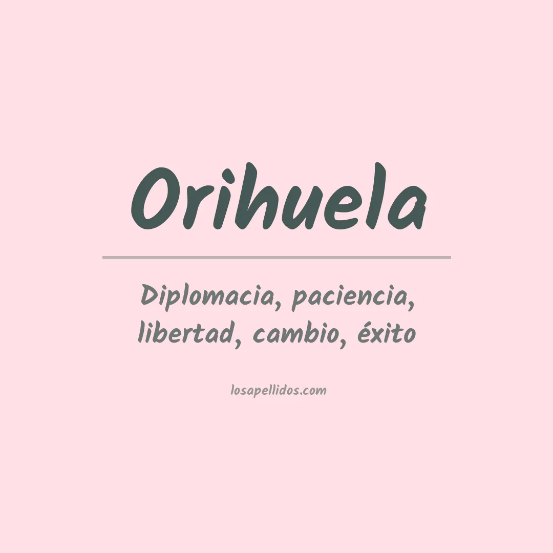 Apellido Orihuela