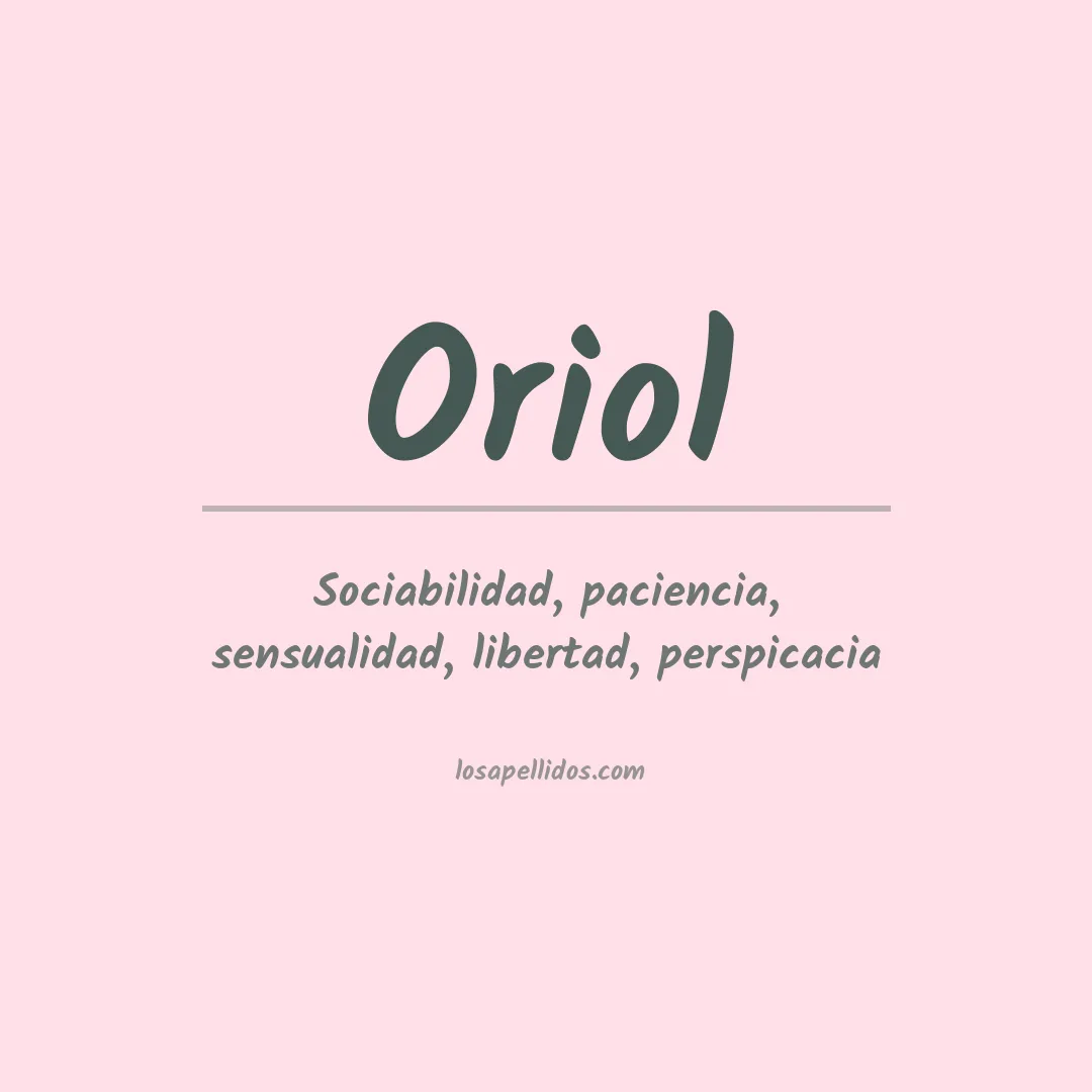 Apellido Oriol