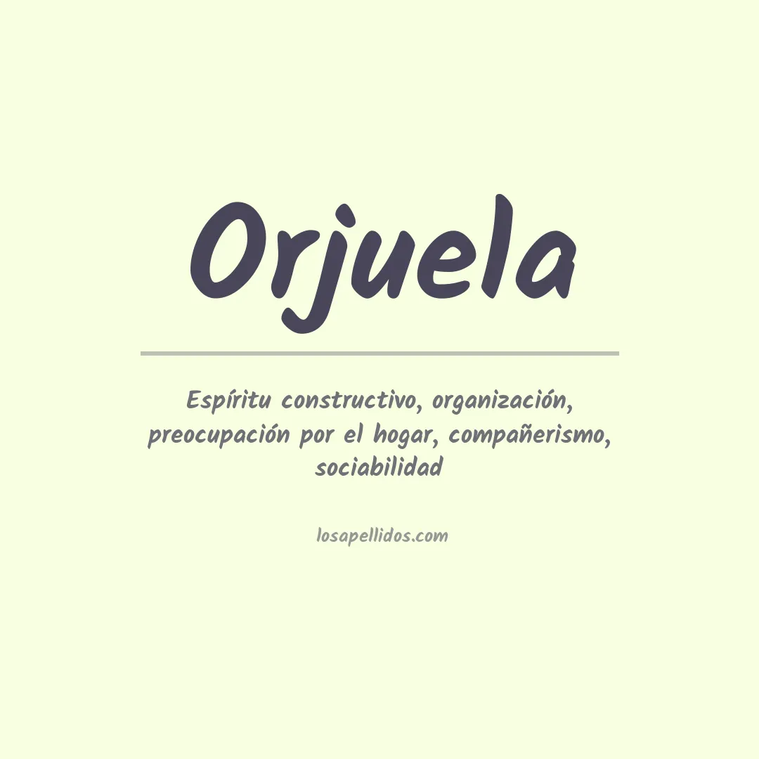 Apellido Orjuela