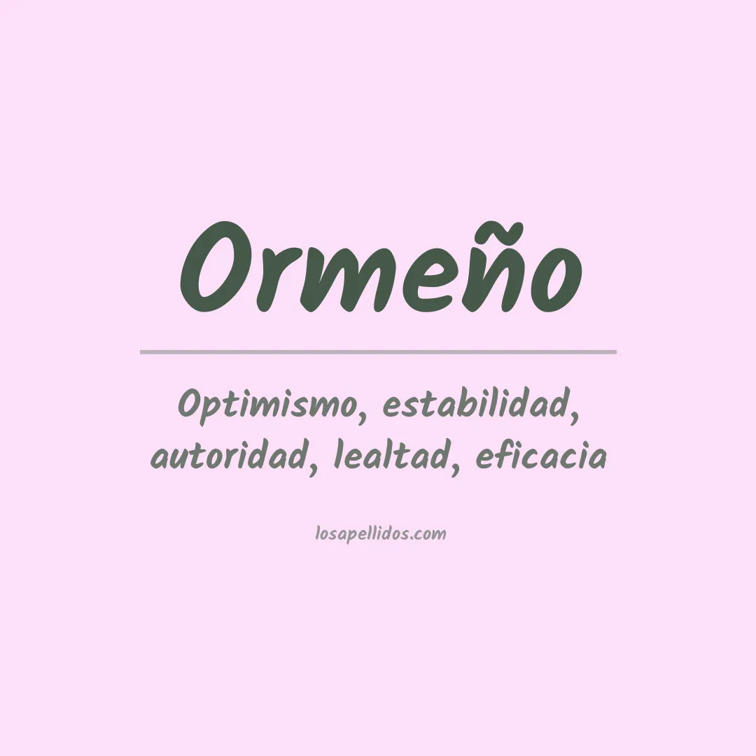 Apellido Ormeño