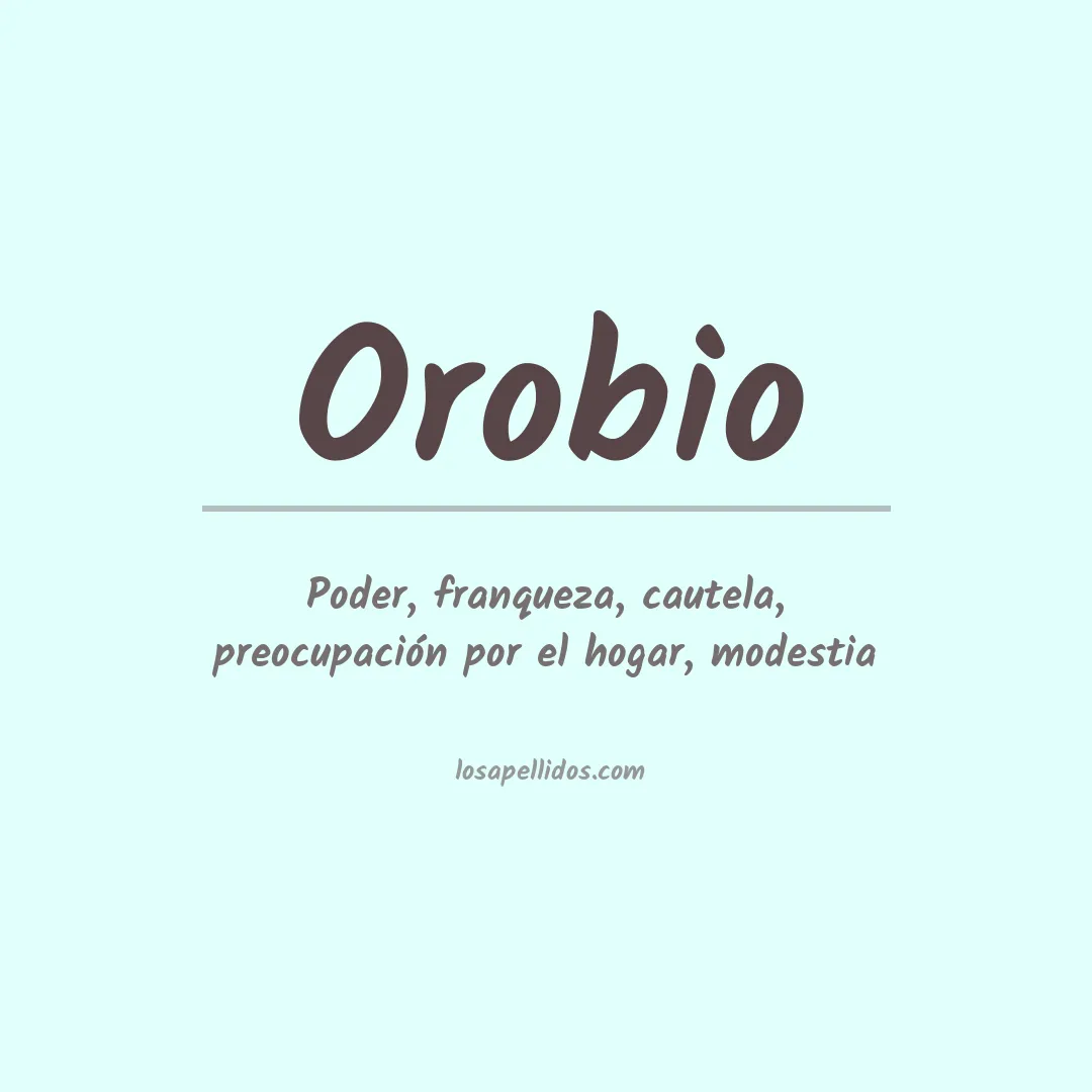 Apellido Orobio