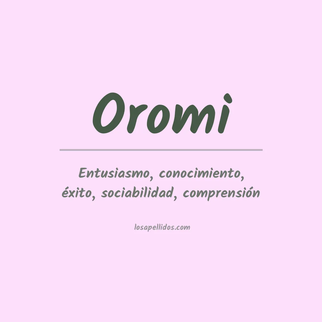 Apellido Oromi