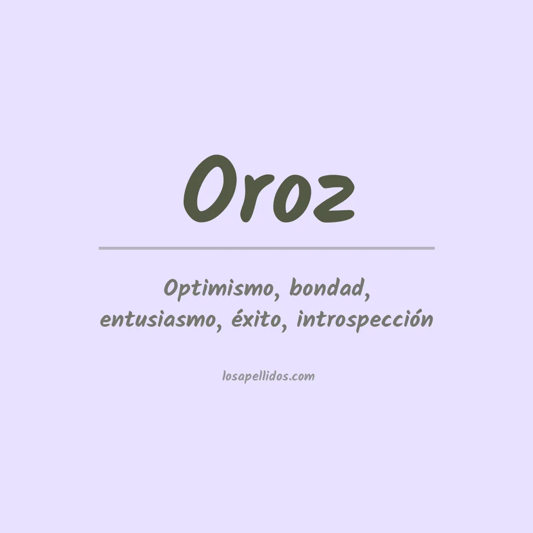 Apellido Oroz