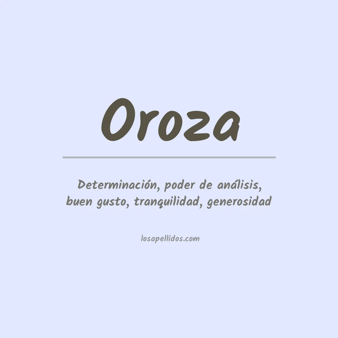 Apellido Oroza
