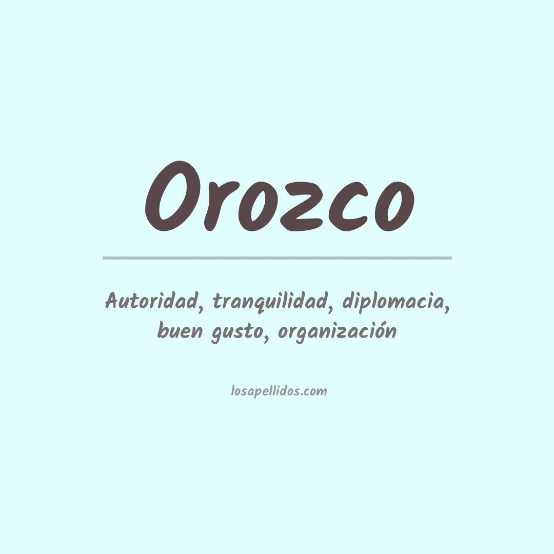 Apellido Orozco
