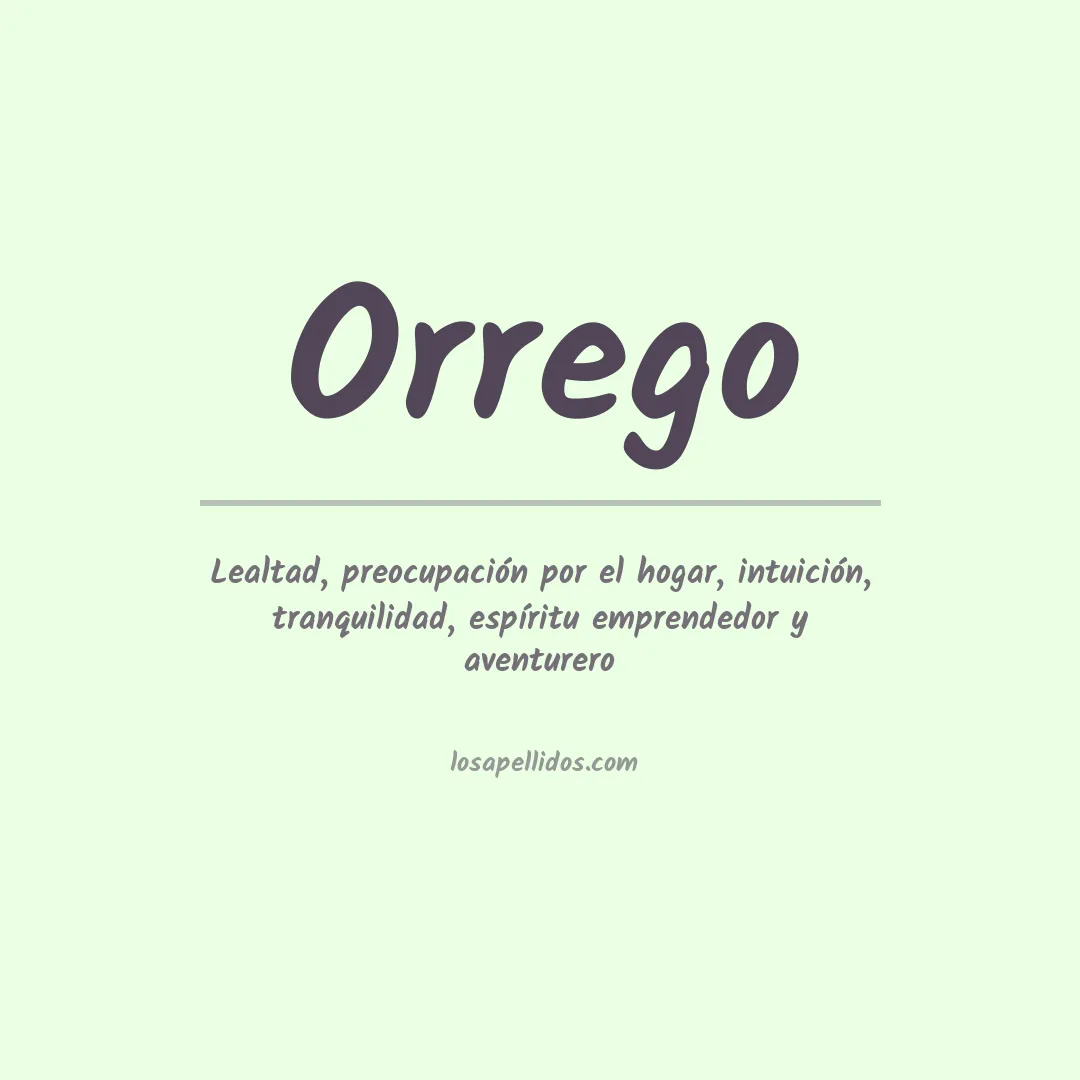 Apellido Orrego