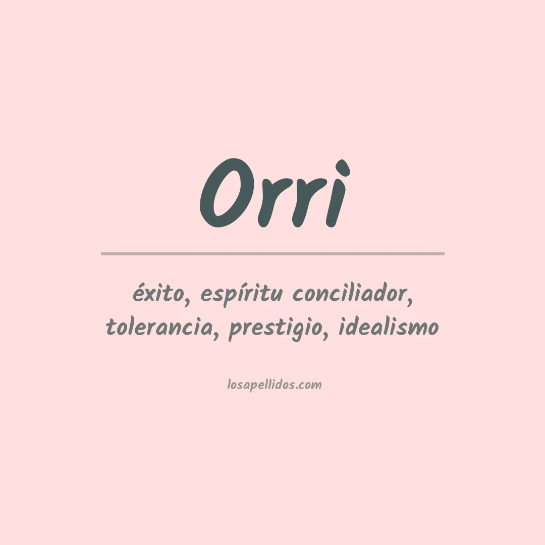 Apellido Orri