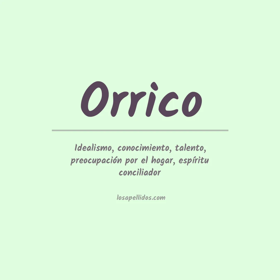 Apellido Orrico