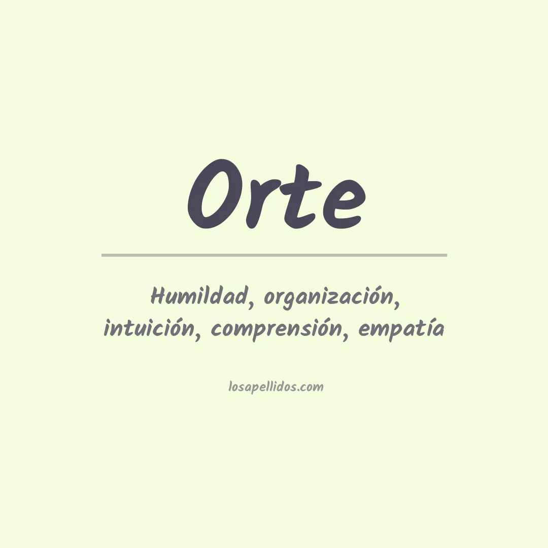 Apellido Orte