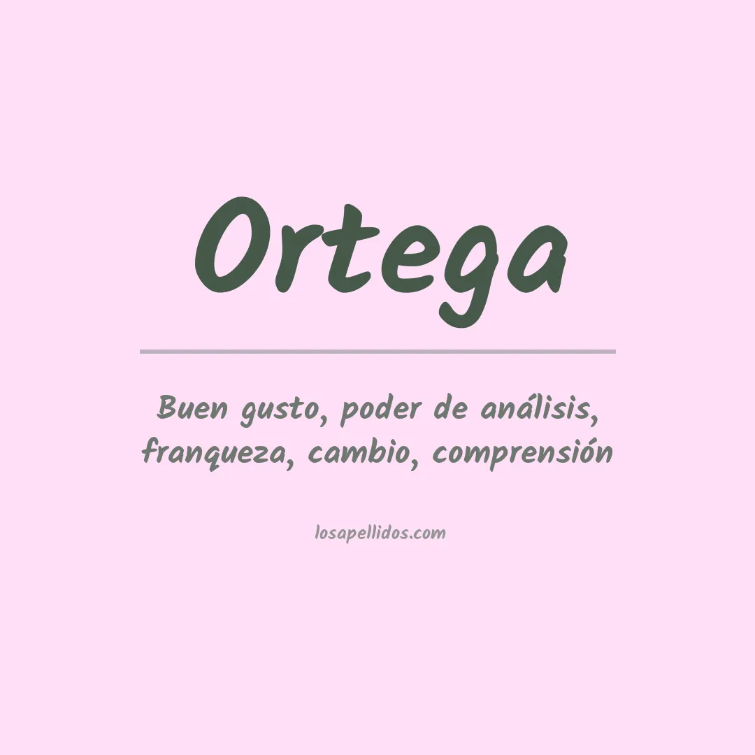 Apellido Ortega
