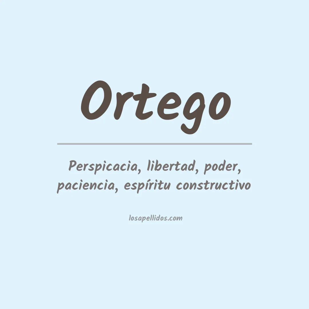 Apellido Ortego