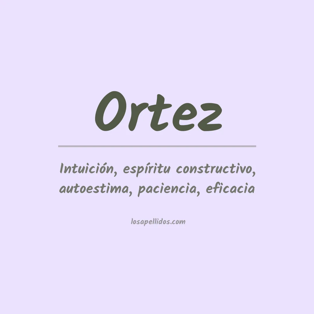Apellido Ortez