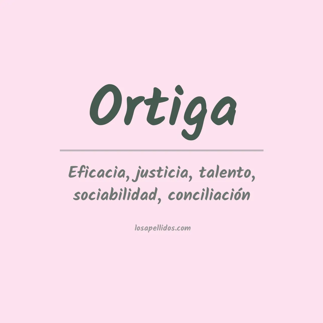 Apellido Ortiga