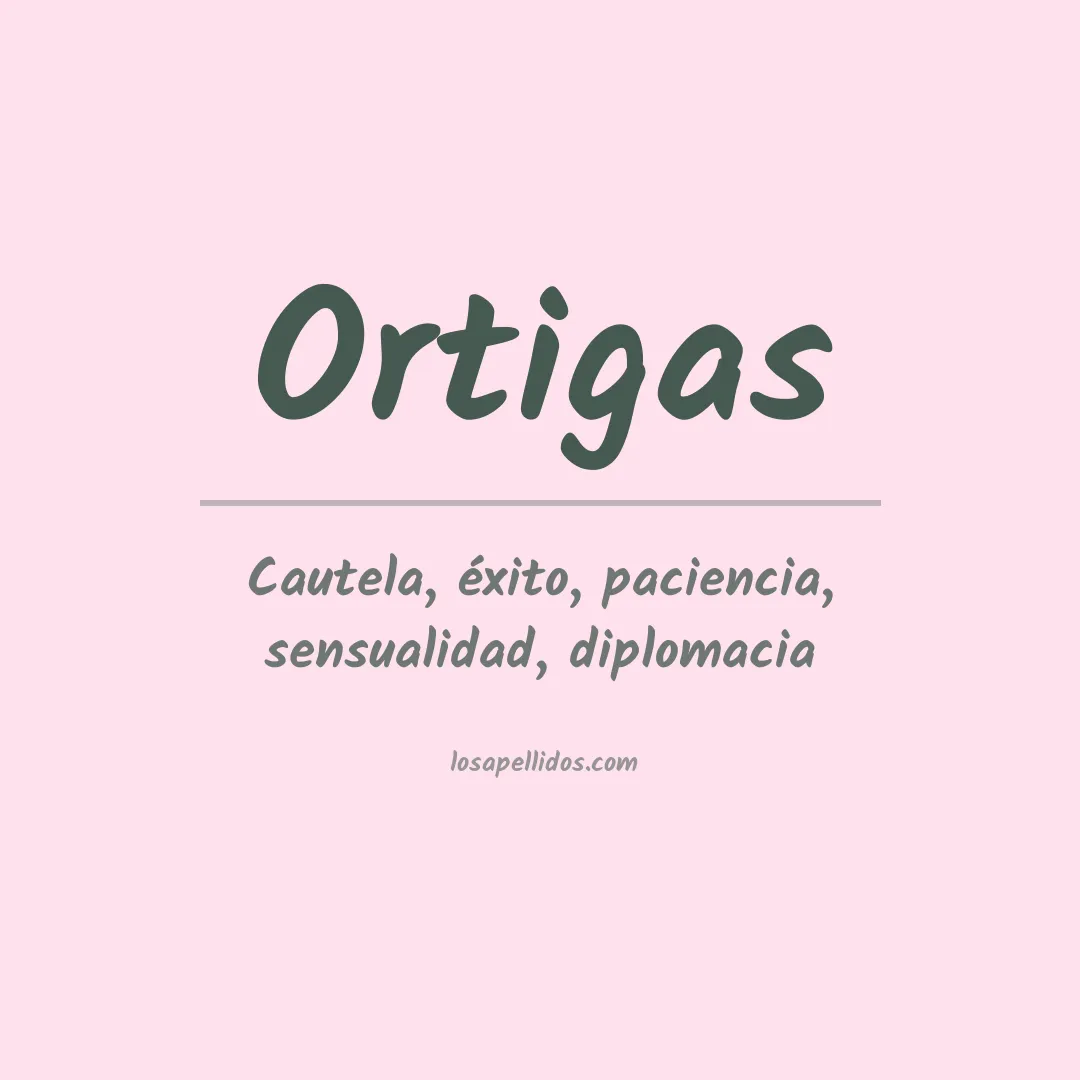 Apellido Ortigas