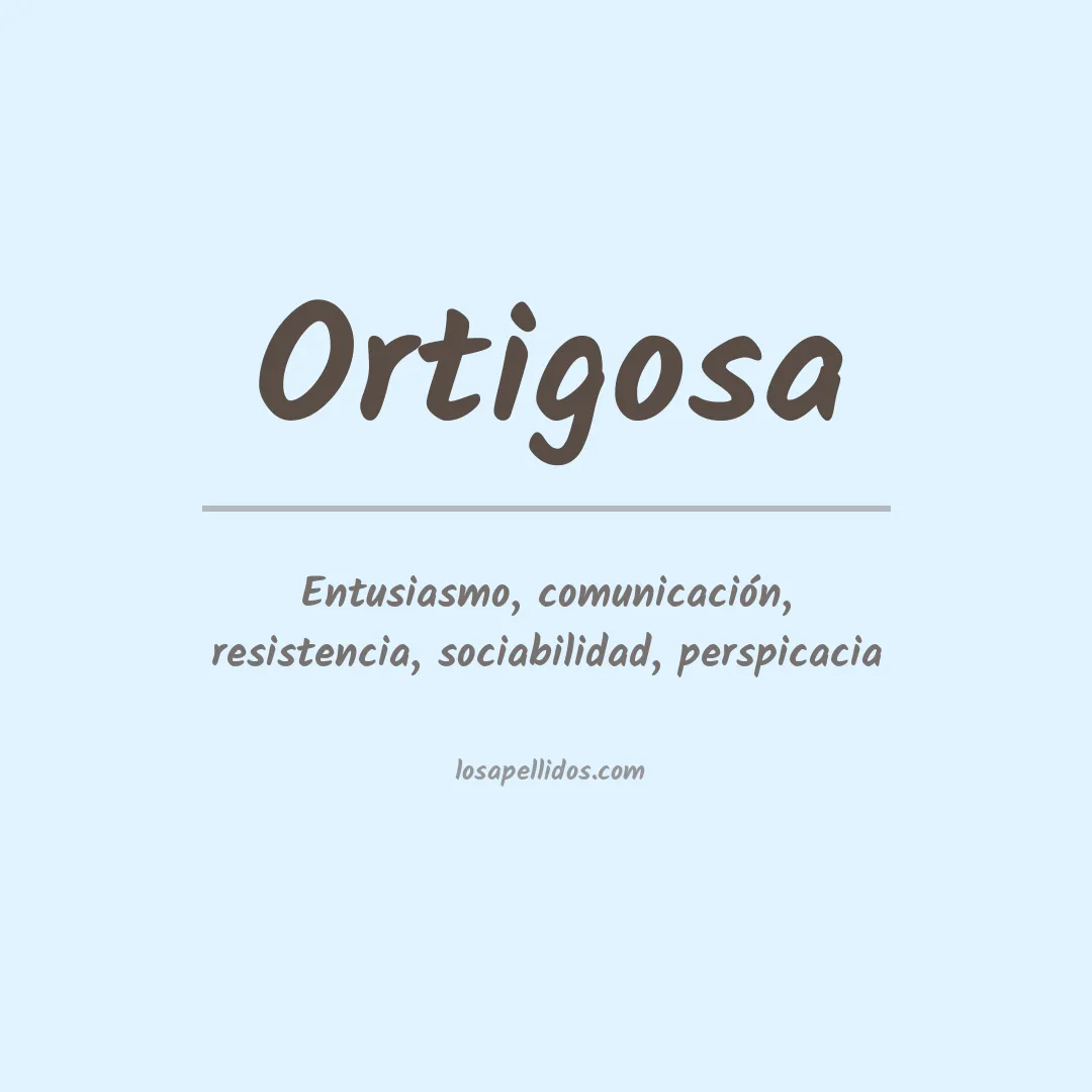 Apellido Ortigosa