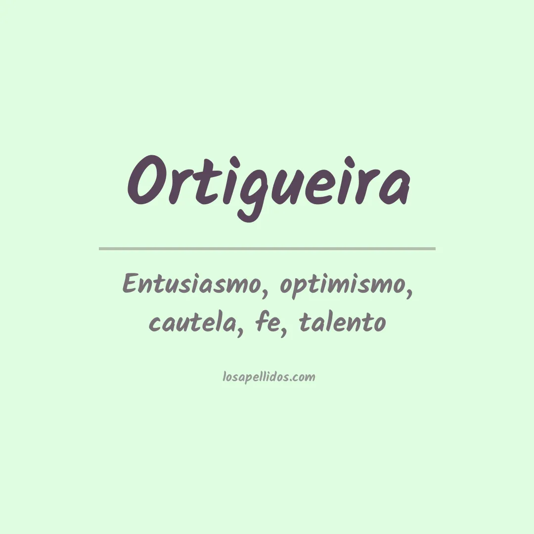 Apellido Ortigueira