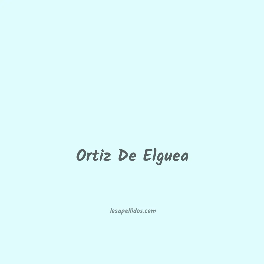 Ortiz de elguea en chino