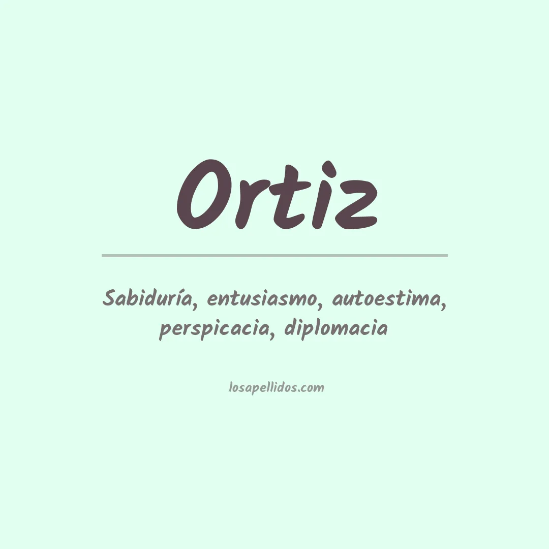 Apellido Ortiz