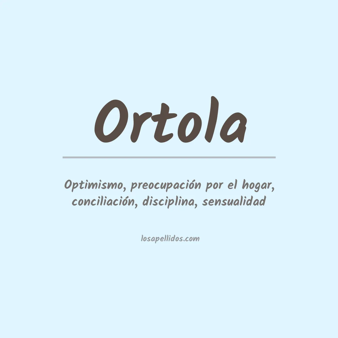 Apellido Ortola