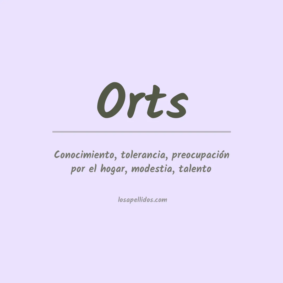 Apellido Orts