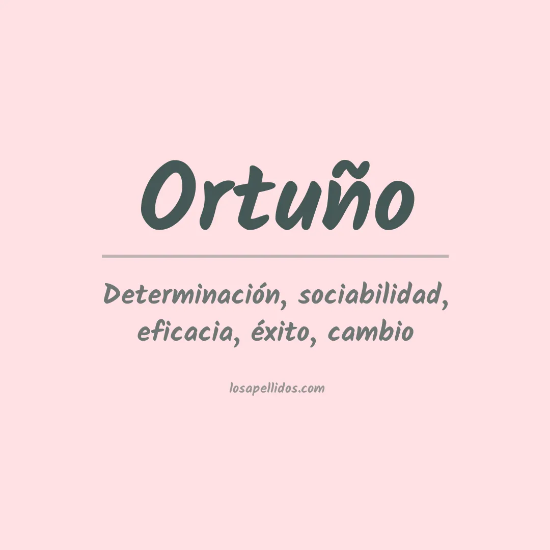 Apellido Ortuño