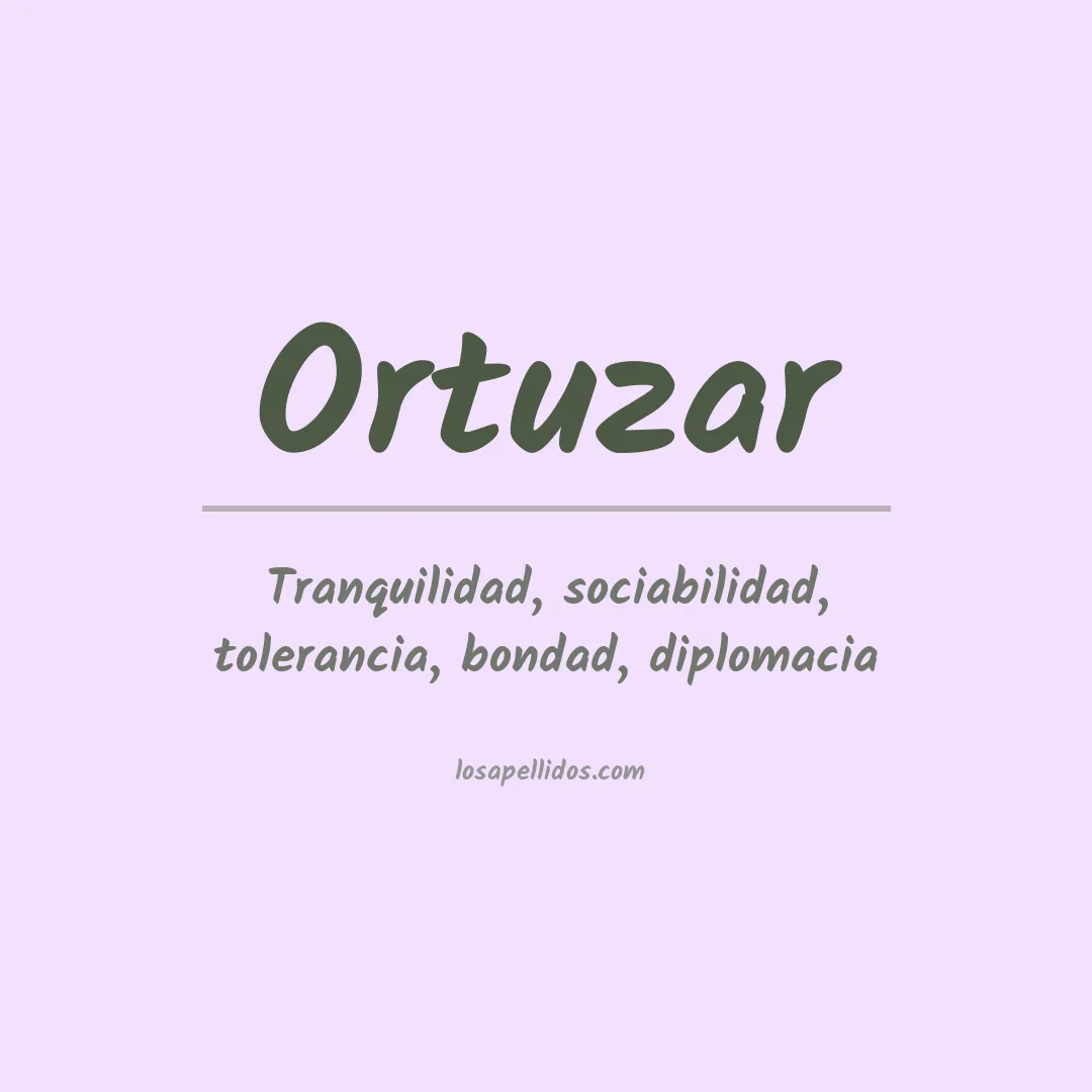 Apellido Ortuzar