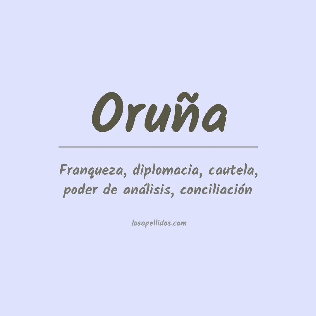 Apellido Oruña