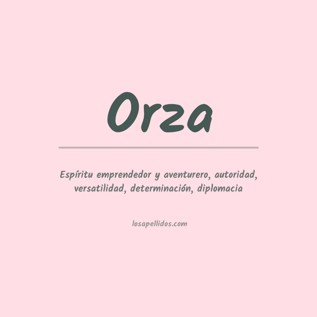Apellido Orza