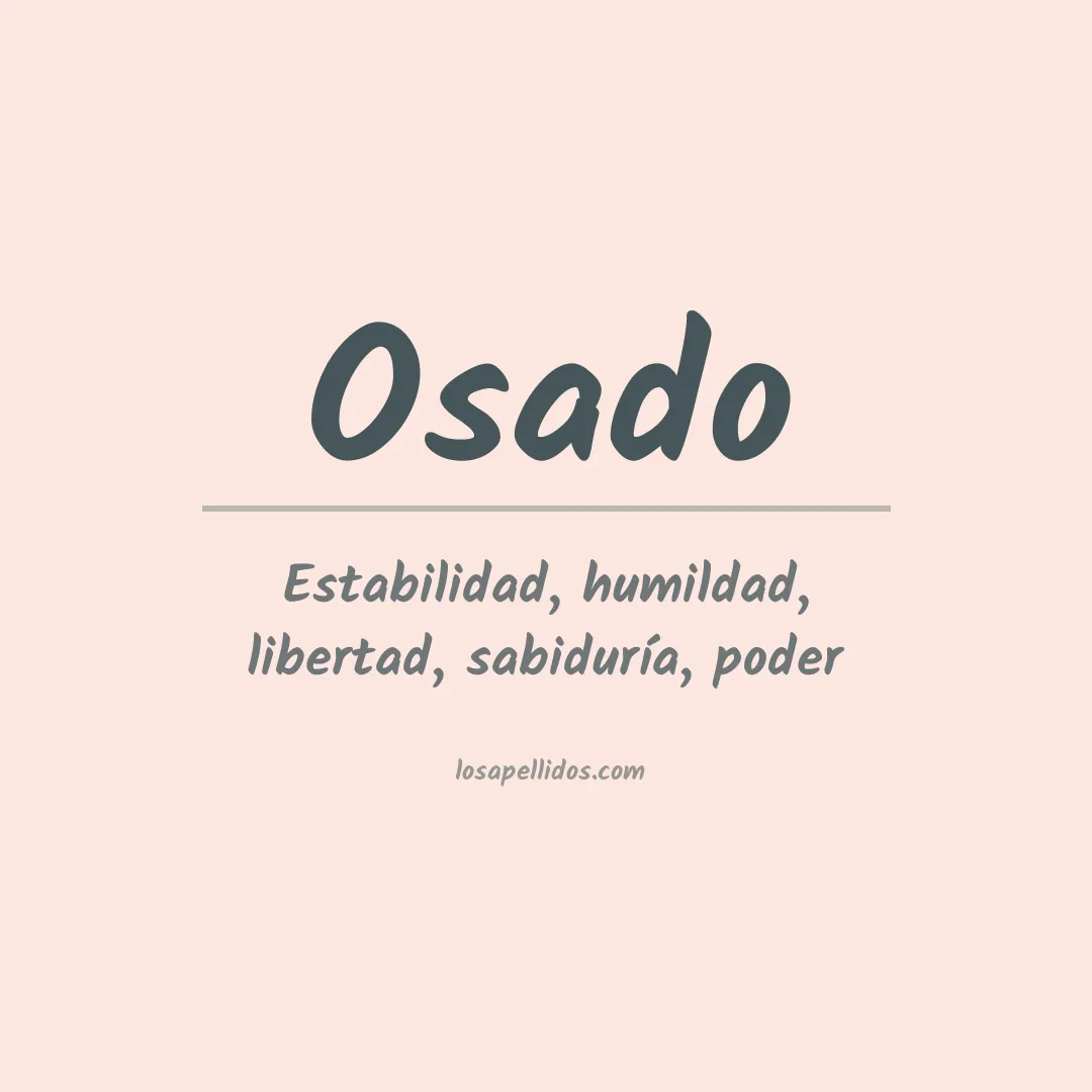 Apellido Osado
