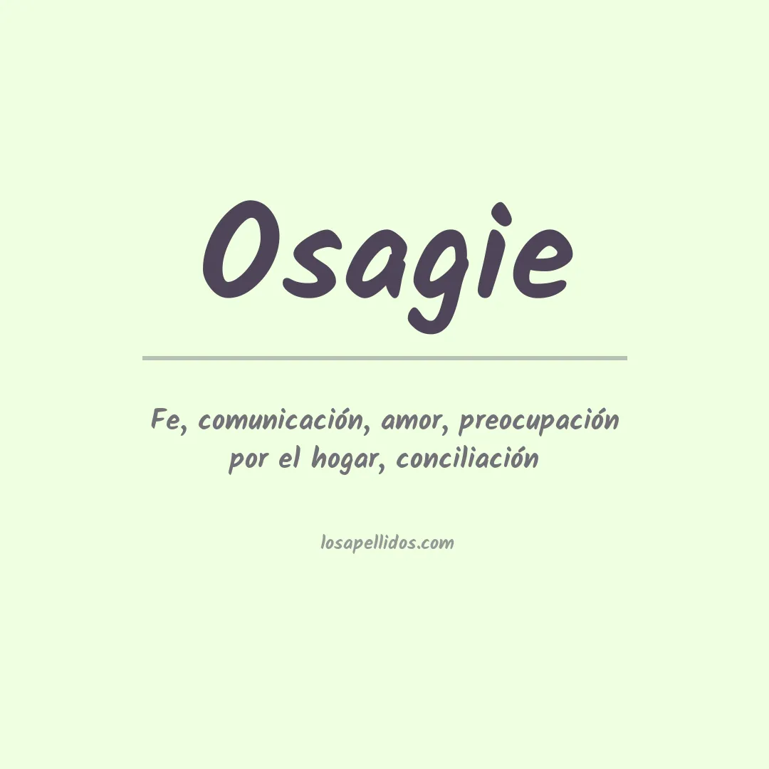 Apellido Osagie