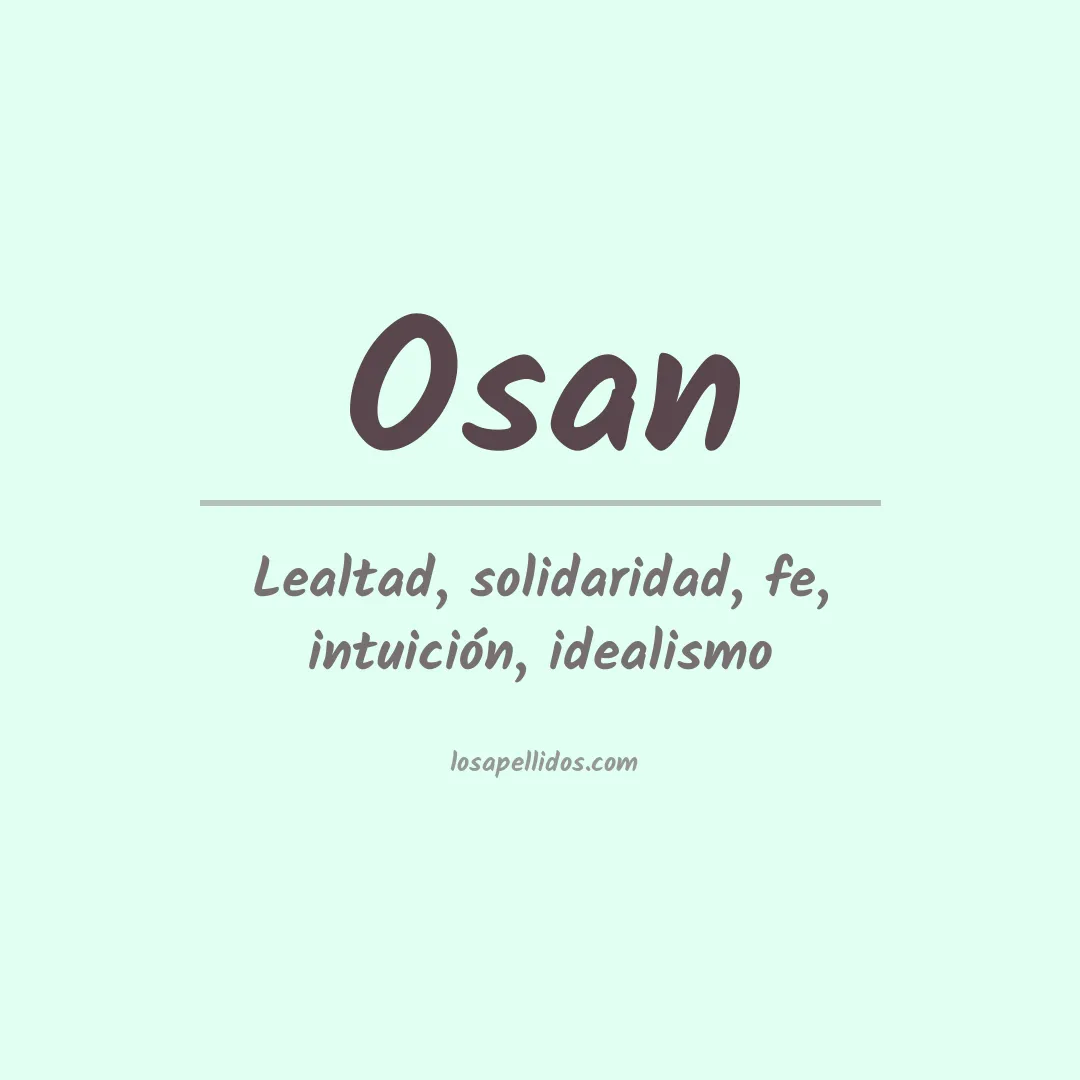 Apellido Osan