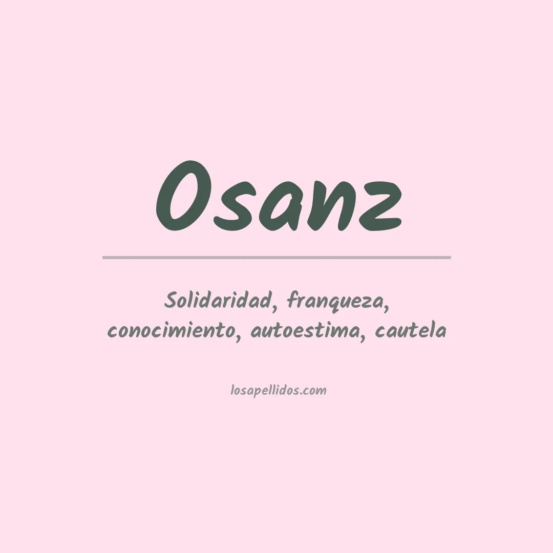 Apellido Osanz