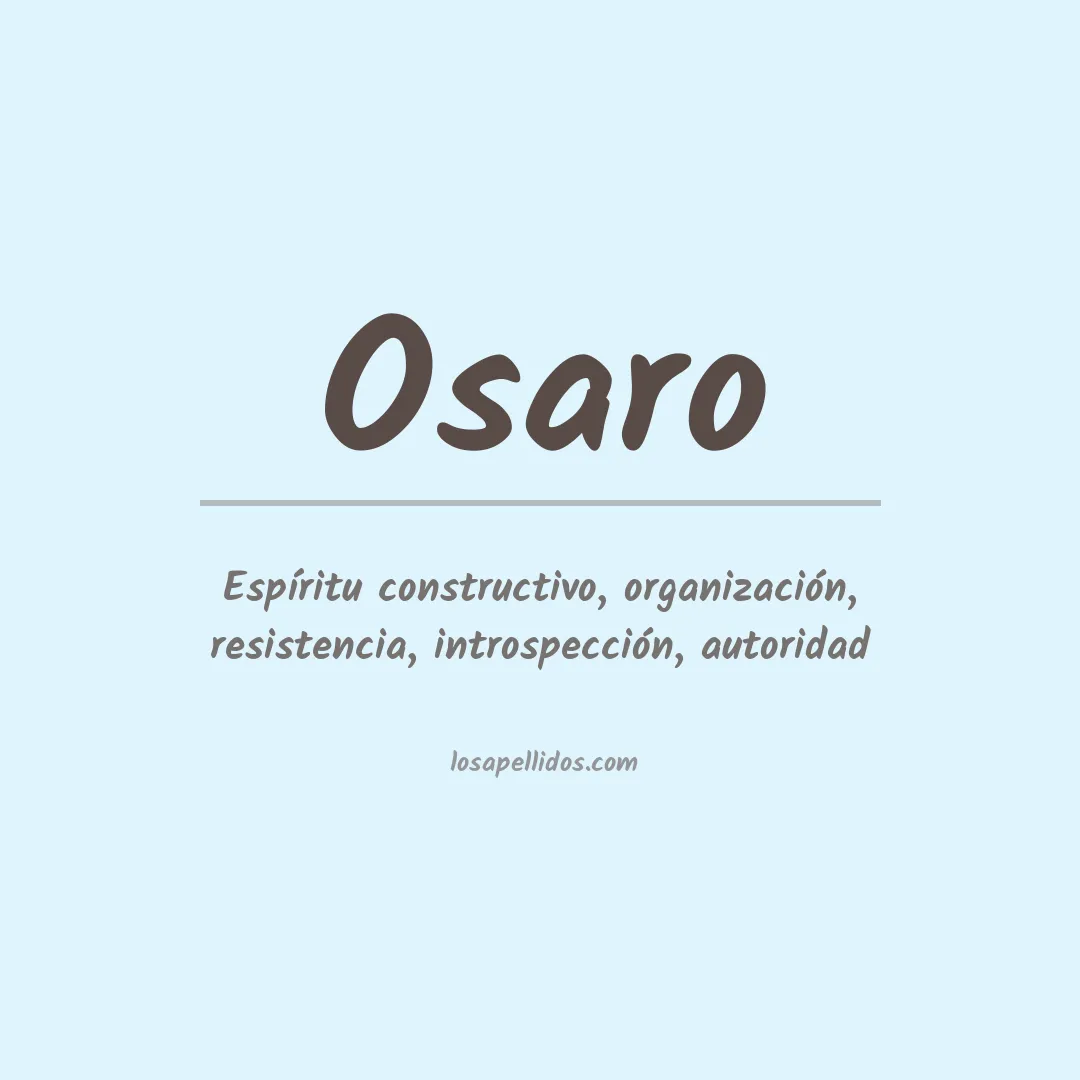 Apellido Osaro