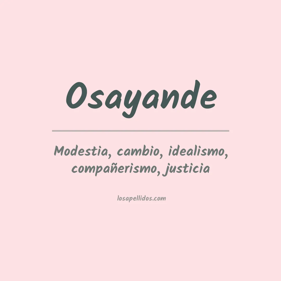 Apellido Osayande