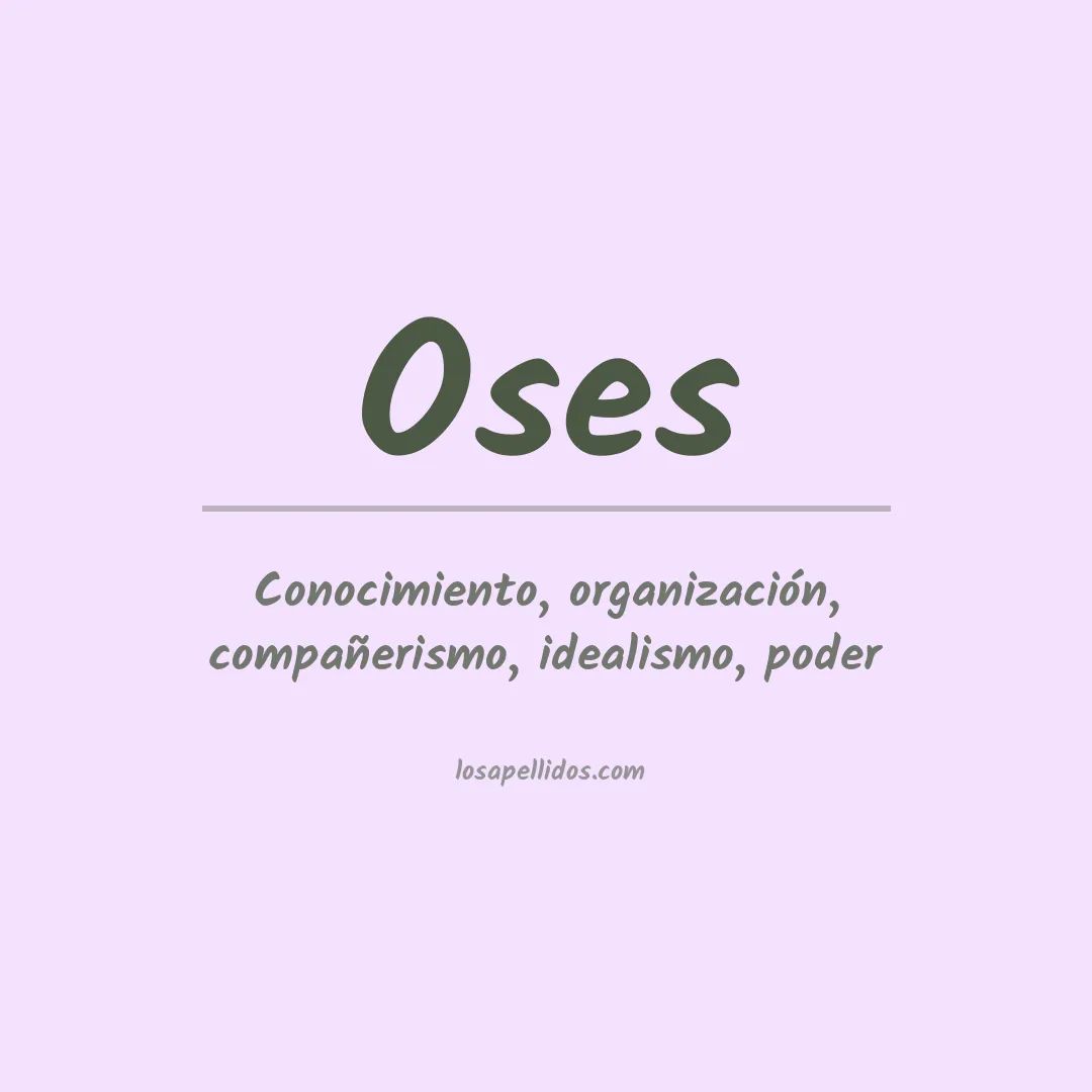 Apellido Oses