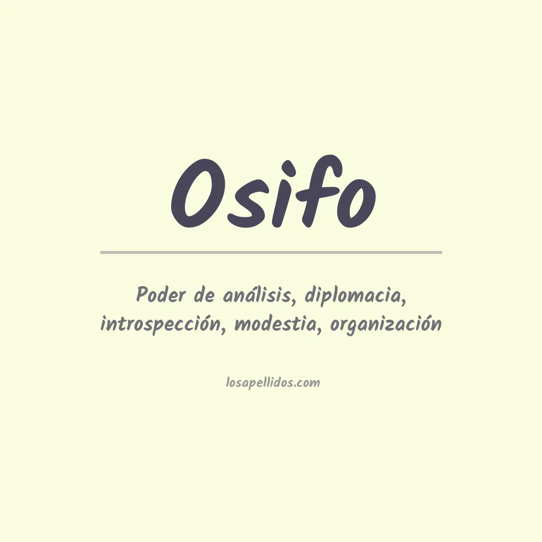 Apellido Osifo