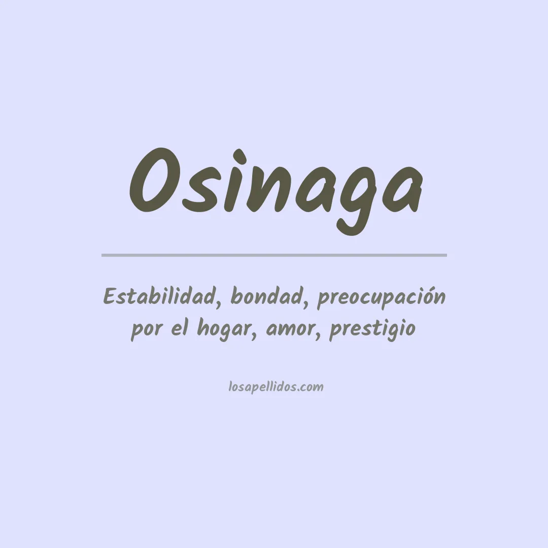 Apellido Osinaga