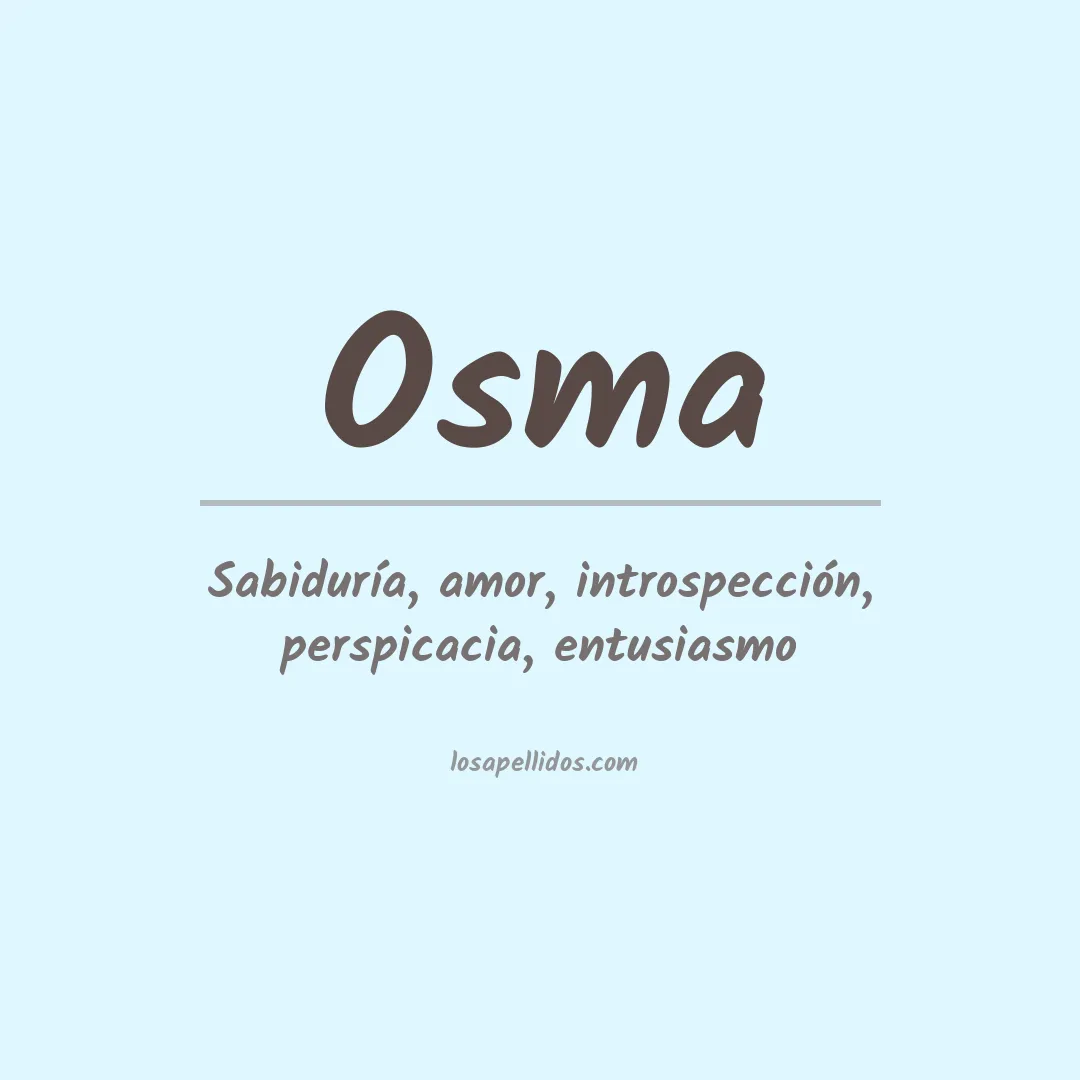 Apellido Osma