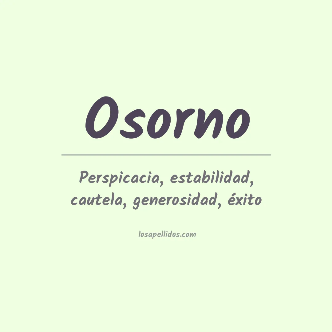 Apellido Osorno