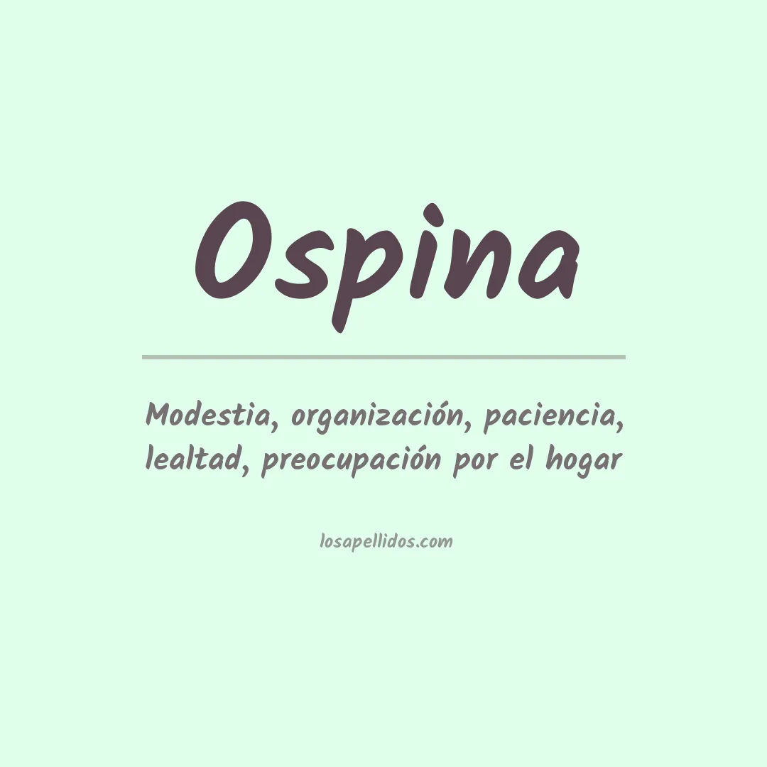 Apellido Ospina