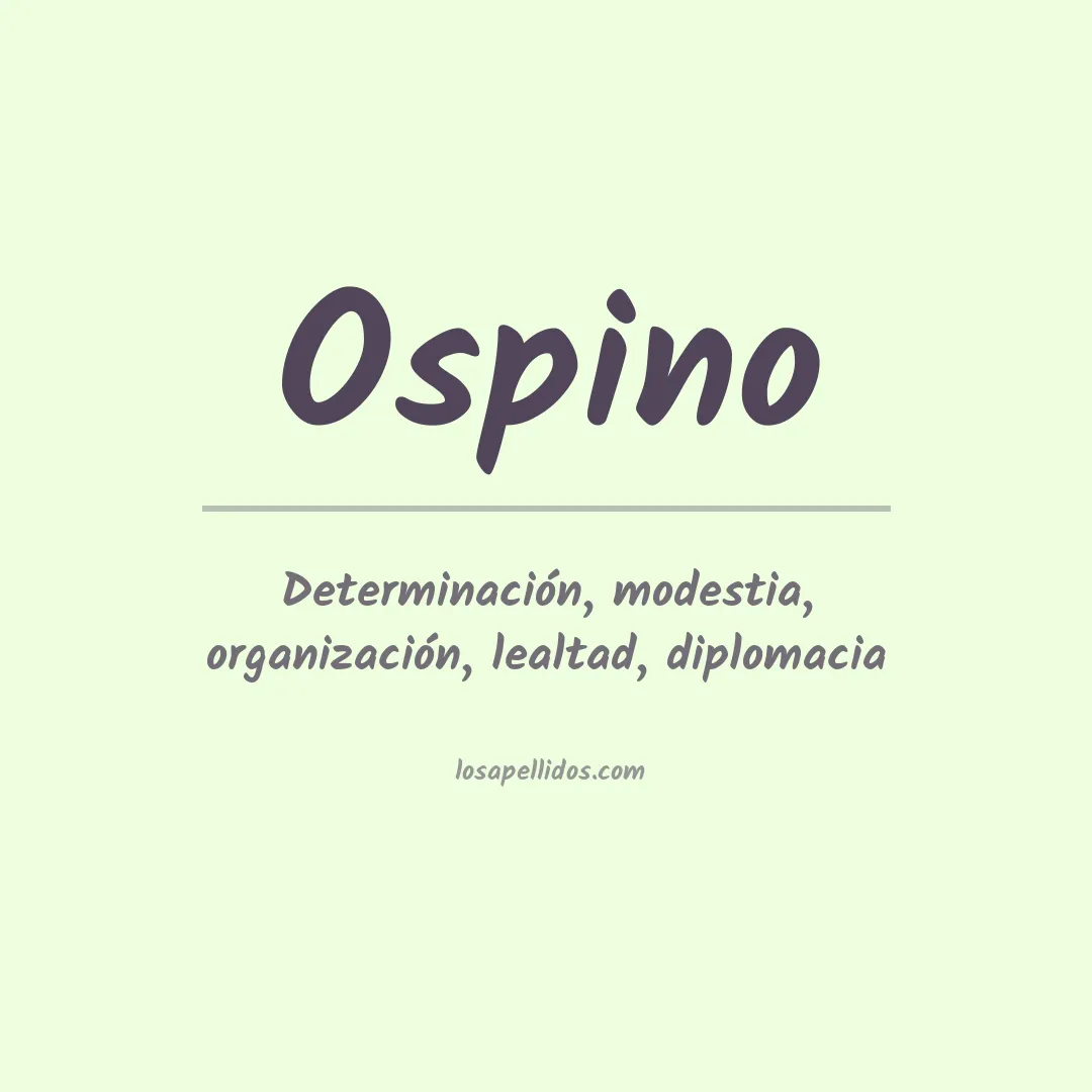 Apellido Ospino