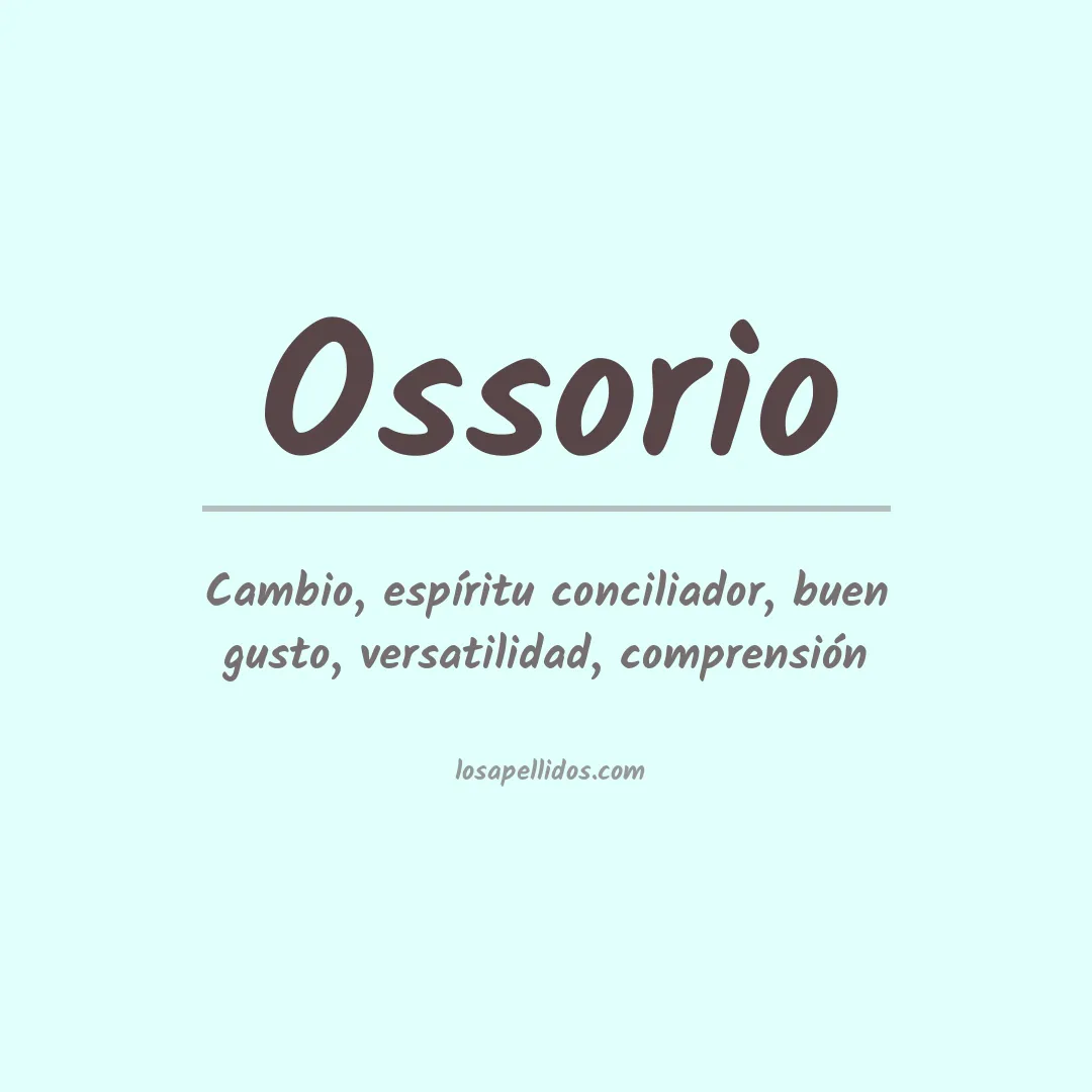Apellido Ossorio