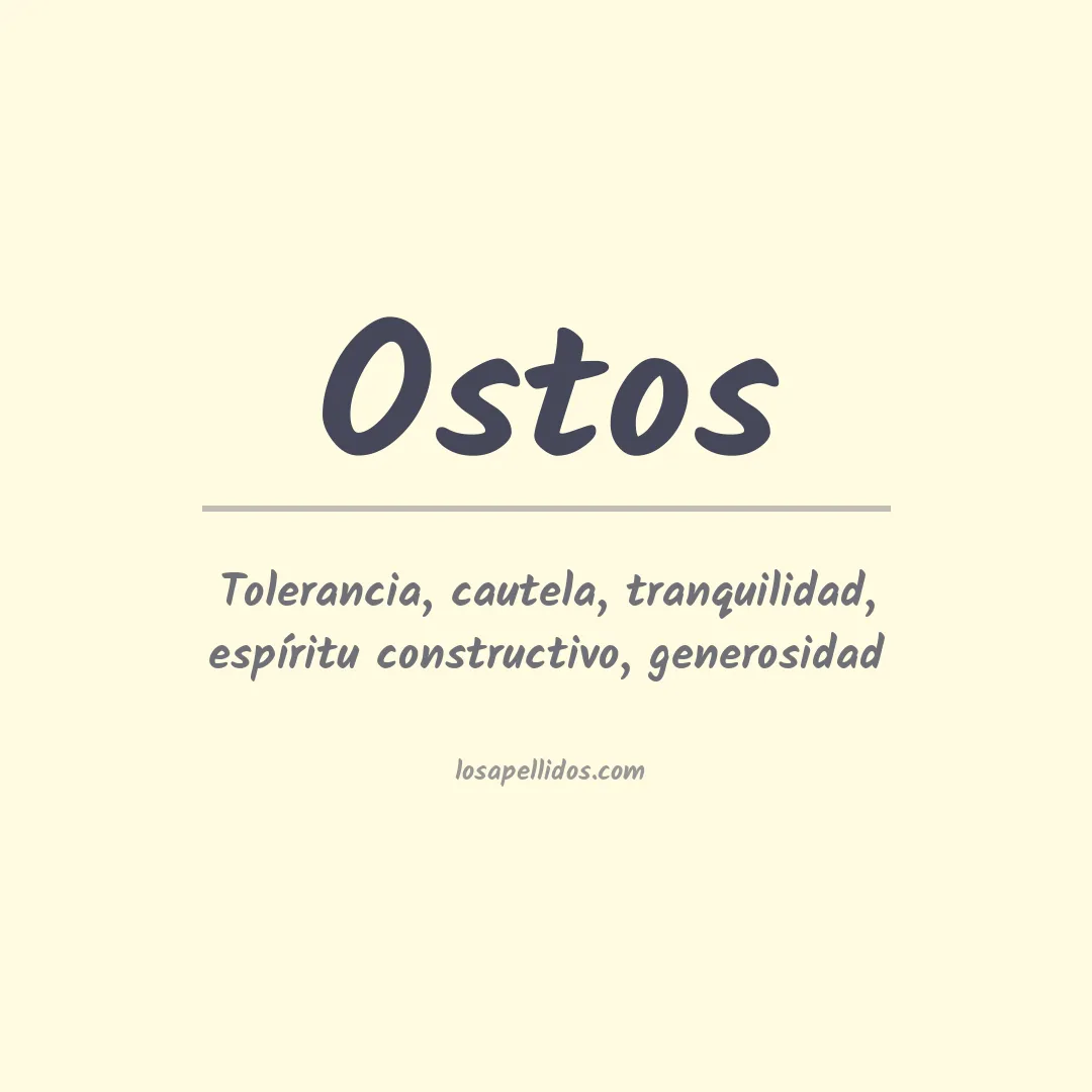 Apellido Ostos