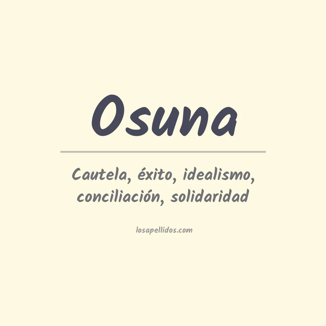 Apellido Osuna