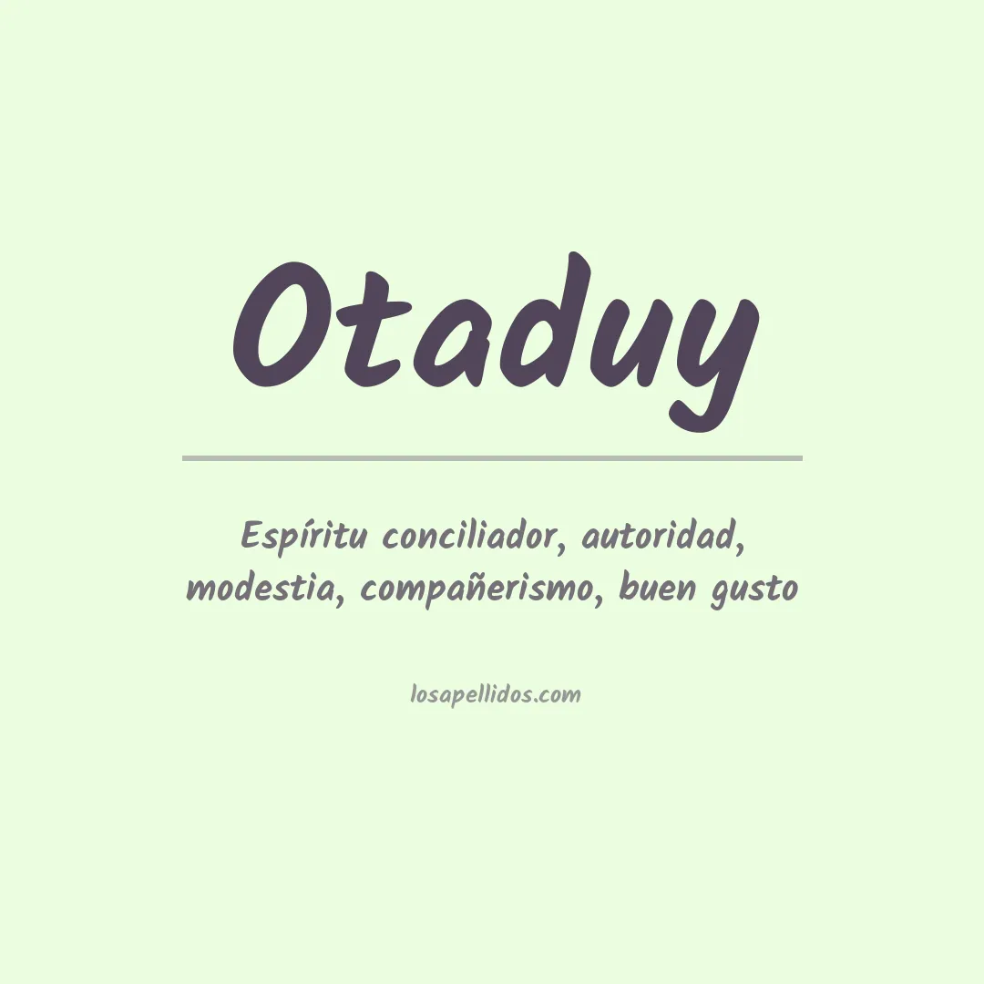 Apellido Otaduy
