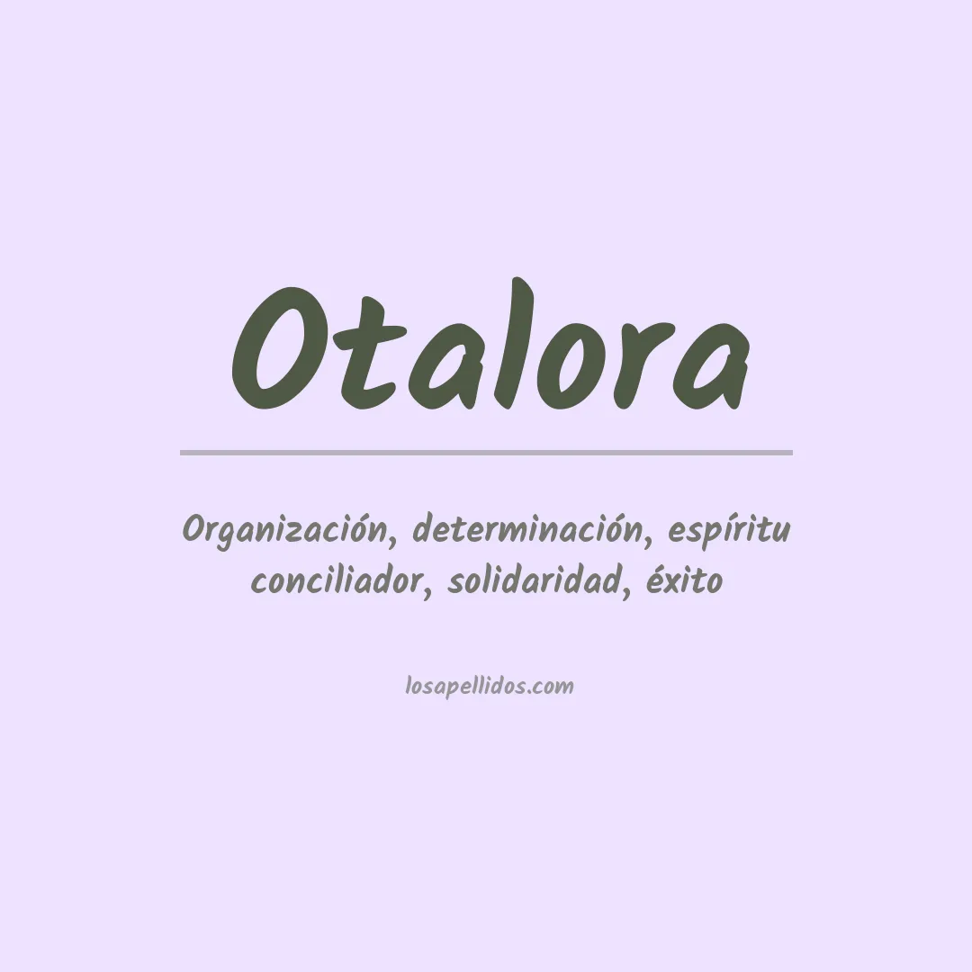 Apellido Otalora