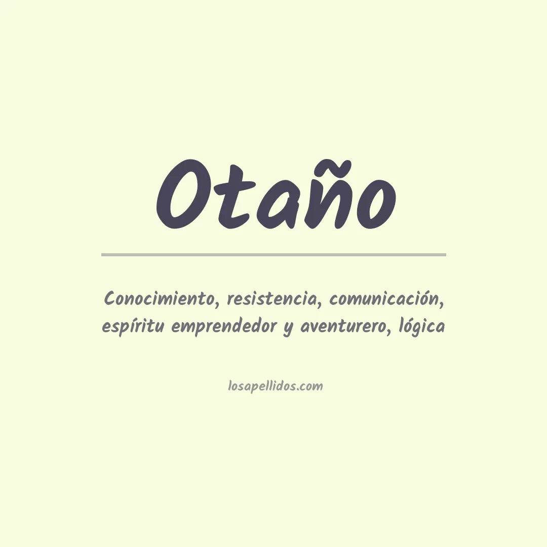 Apellido Otaño